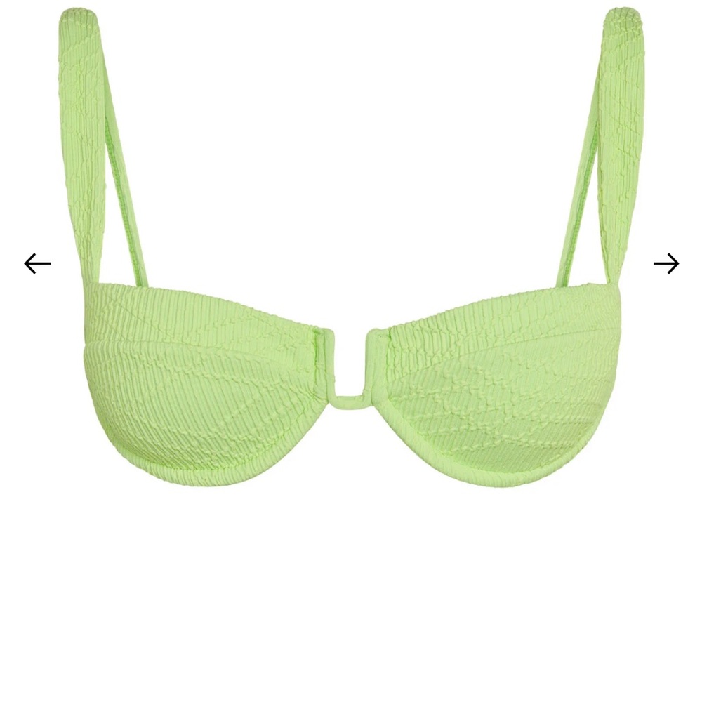 Lime green (honeydew) Monday Swimwear Cala Roja Top - Palma Bottoms - Picture 3 of 3